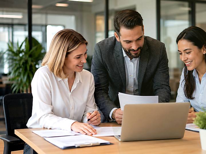 Échange calme autour de documents administratifs